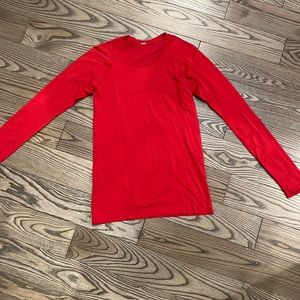 Lululemon run swiftly tech - red long sleeve - size 8